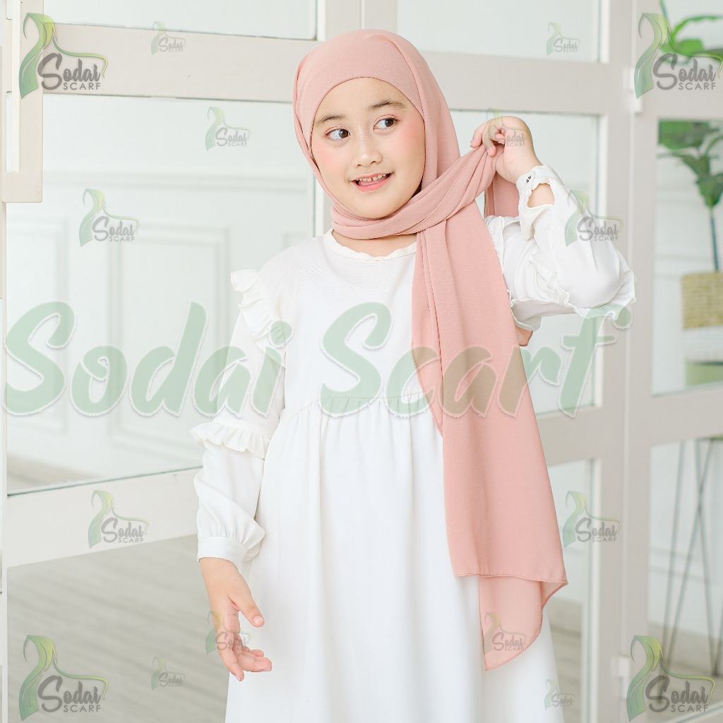 RB Hijab Pashmina Inner Anak Cerruty Baby Doll / Pasmina Instan Inner Anak 4 -8 Tahun Premium AST