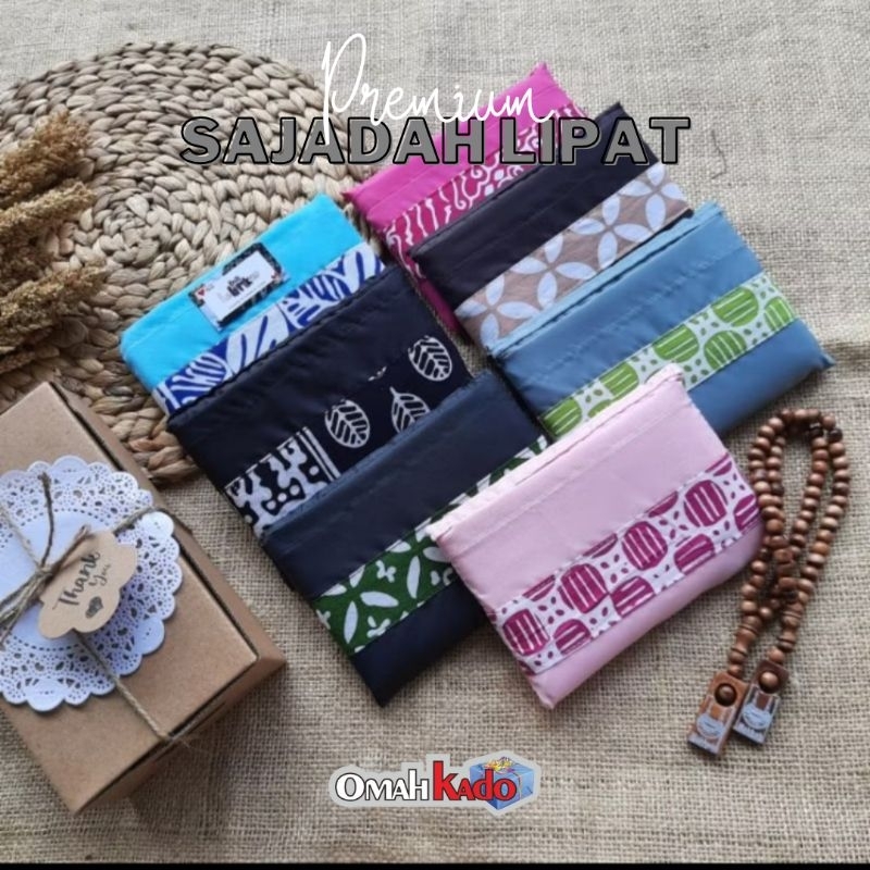 Omahkado Sajadah Lipat Murah Sajadah Traveling Sajadah Piknik Batik Lurik Sajadah Perjalanan Terbaru