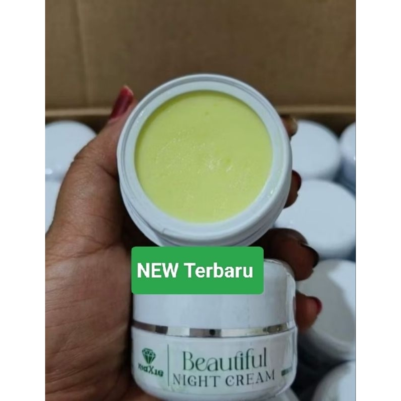 Glowing Night Cream terbaru BPOM (Salep cream flek hitam) by MAXIE SKINCARE
