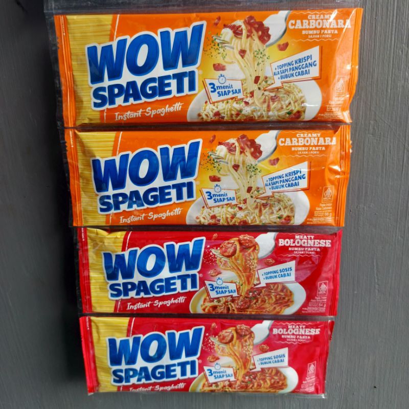 

MIE WOW SPAGETTI BOLONGNESE, CARBONARA 84GR