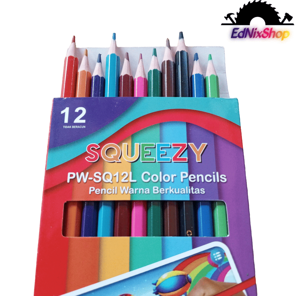 

Pensil Warna Squeezy Isi 12 Warna Murah Berkualitas