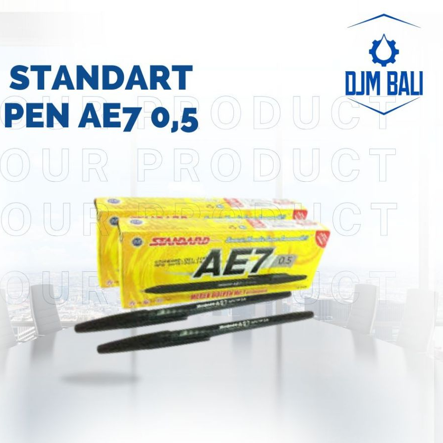 

Bulpen 1 Pack Lusin Pak Standard Pulpen AE7 Standar 0,5 Standart 0.5mm - Hitam