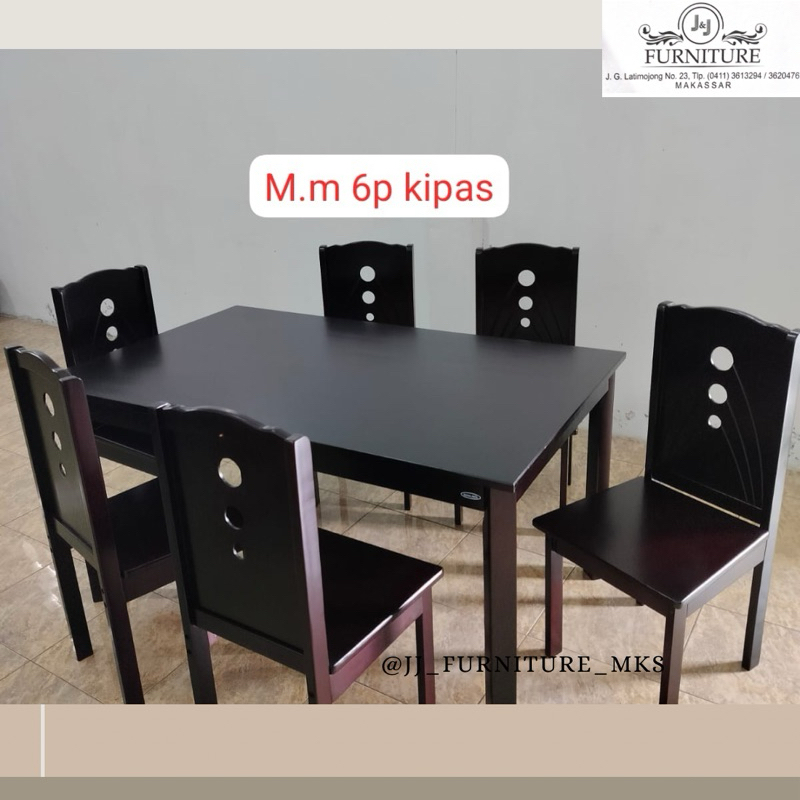 Meja makan kayu mahoni kokoh meja makan kayu makassar