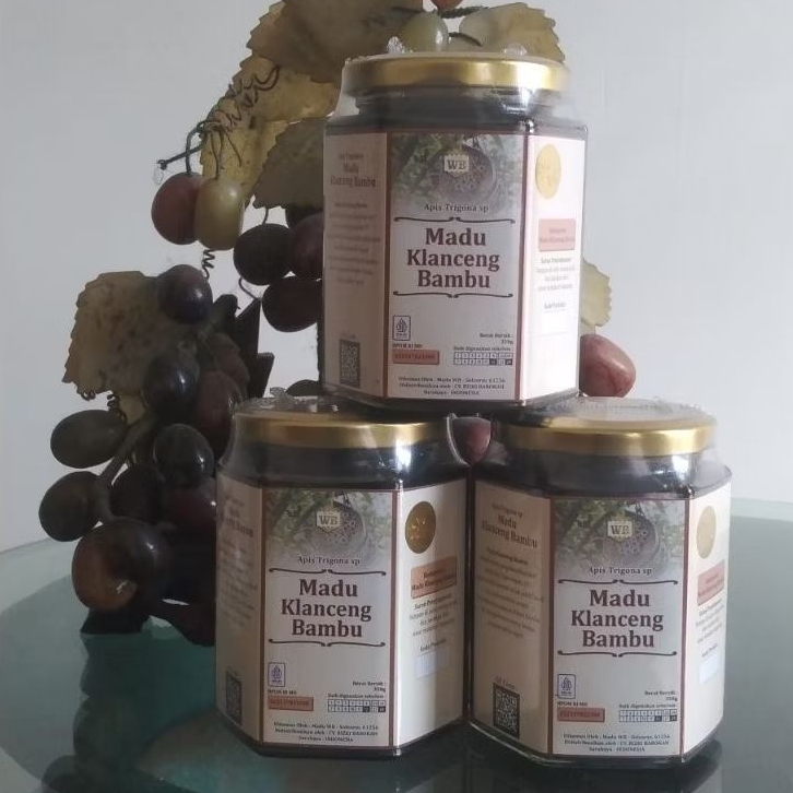 

WILD BEE Madu Klanceng Bambu 350 GR Lebah Apis Trigona , madu kelulut 100 % madu murni .