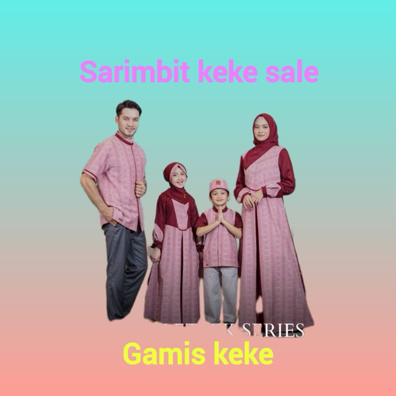 gamis keke sarimbit keke SALE gamis keke tenun etnik series original