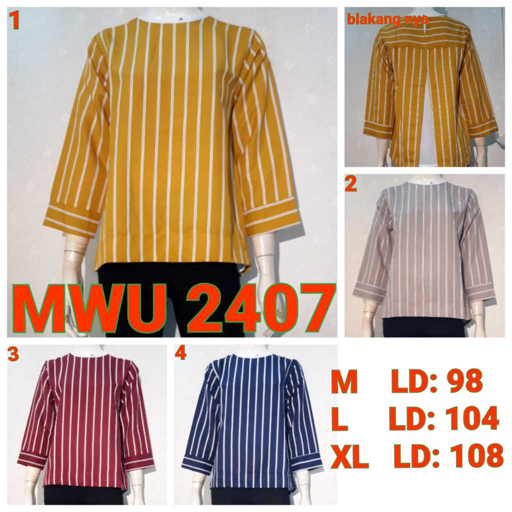 [MWU 2407] Blus/Blouse/Baju/Dress Murah