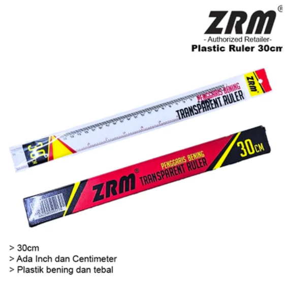

Penggaris Mika -Penggaris Plastik Tebal 30 cm ZRM -Squeezy