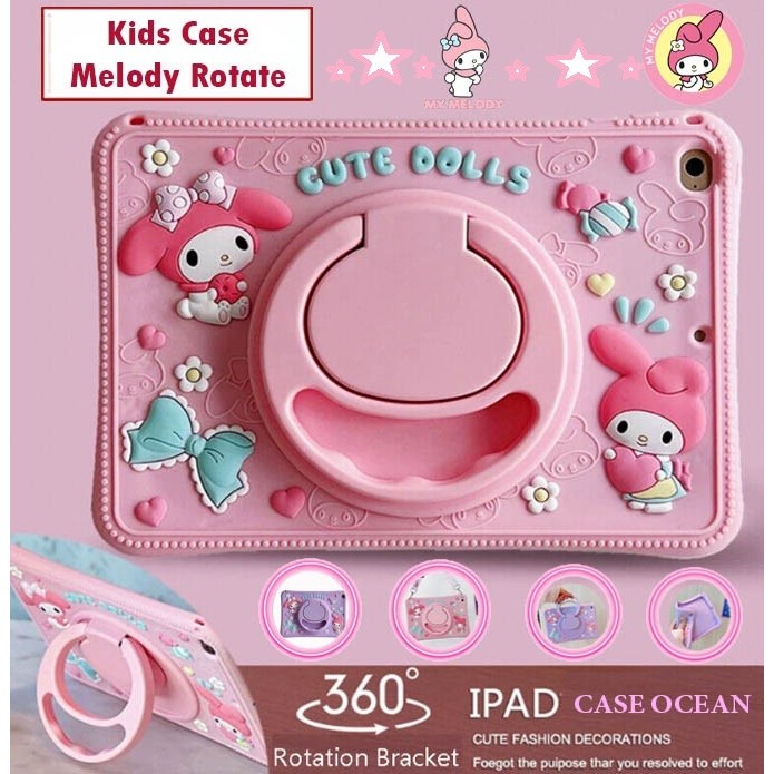 Xiaomi POCO Pad 12.1 2024 Softcase Anak Kids Casing Cover Melody Ring Standing Free Tali Lucu Cute