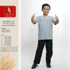 Koko anak SEPLY  kliko 43 warna dusty green.