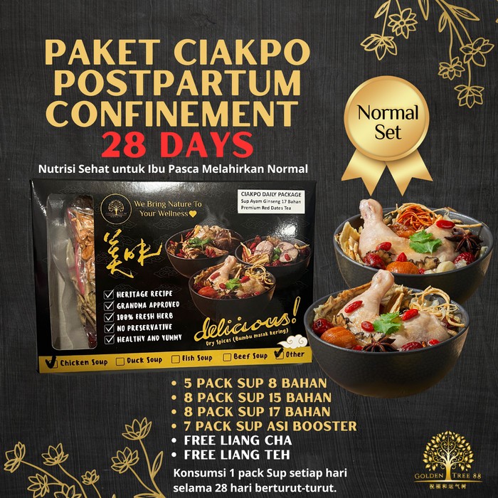 

PAKET SPECIAL CIAKPO MELAHIRKAN NORMAL 28 HARI FULL SUP + FREE LIANG CHA & LIANG TEH