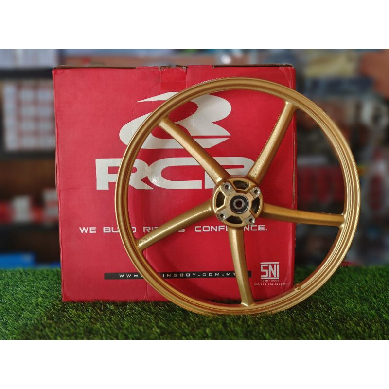 VELG RCB RACINGBOY ORIGINAL KHUSUS DEPAN UKURAN 120 RING 17 PNP SUPRA OLD SUPRA X125 CB GL MEGAPRO T