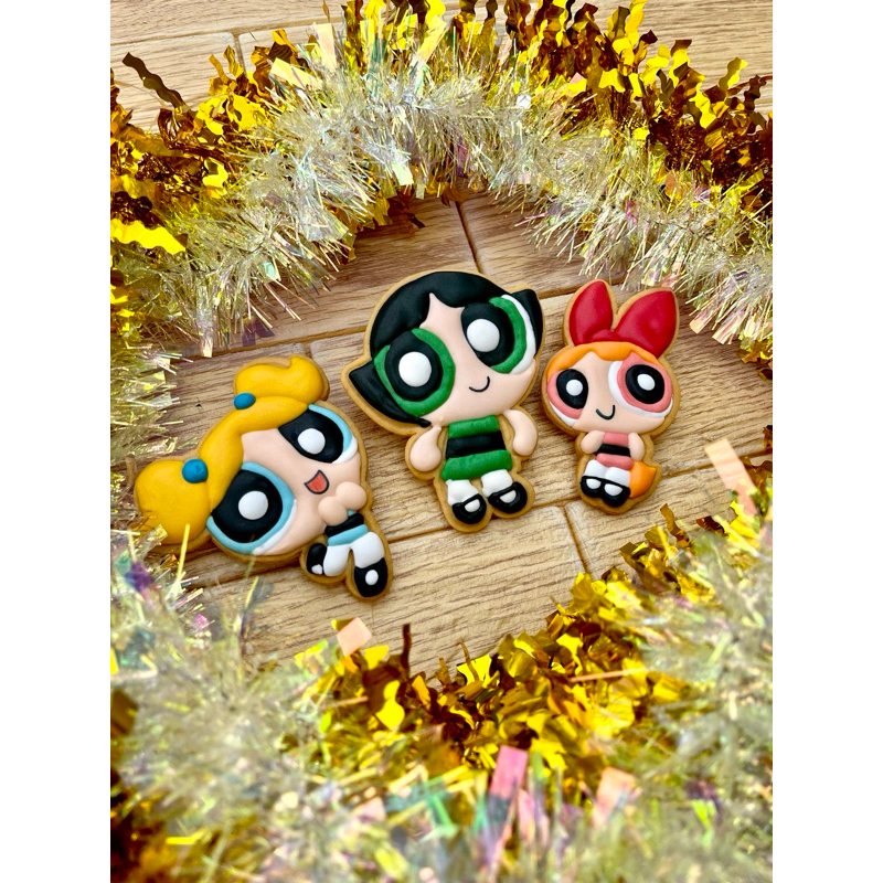 

power puff girl cookies 10cm (1pcs)