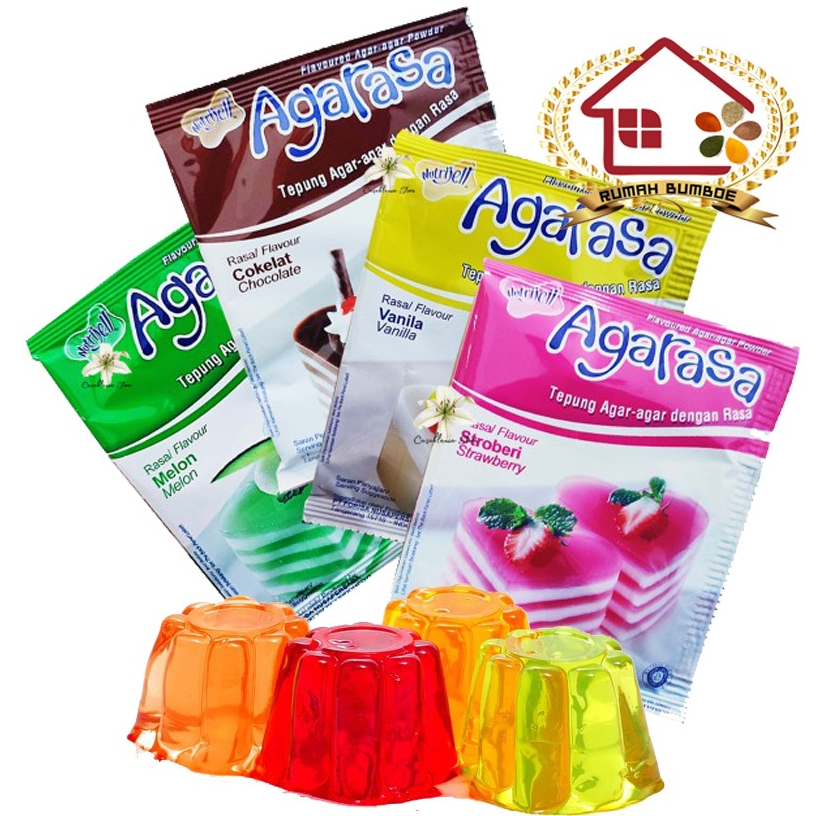 

AGARASA Jelly Puding Agar Agar Bubuk Kemasan Sachet Instant Praktis