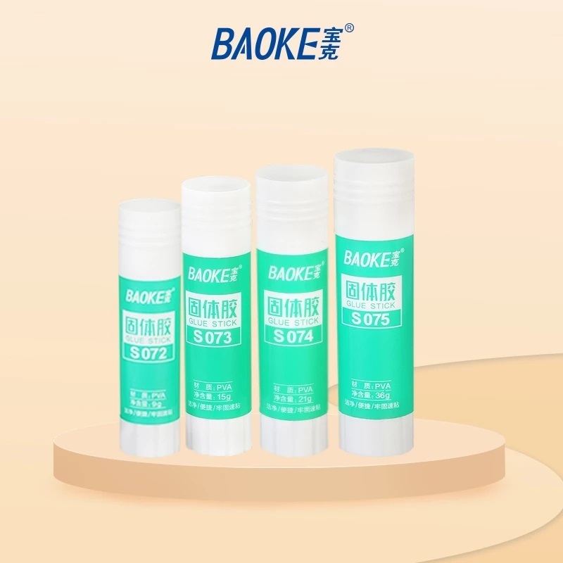 

BAOKE Glue Stick / Batang Lem Kertas 9g/15g/21g/36g Perekat Kuat Mudah Digunakan