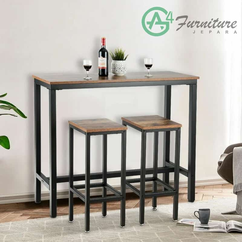 Meja Cafe Besi Minimalis Vidette