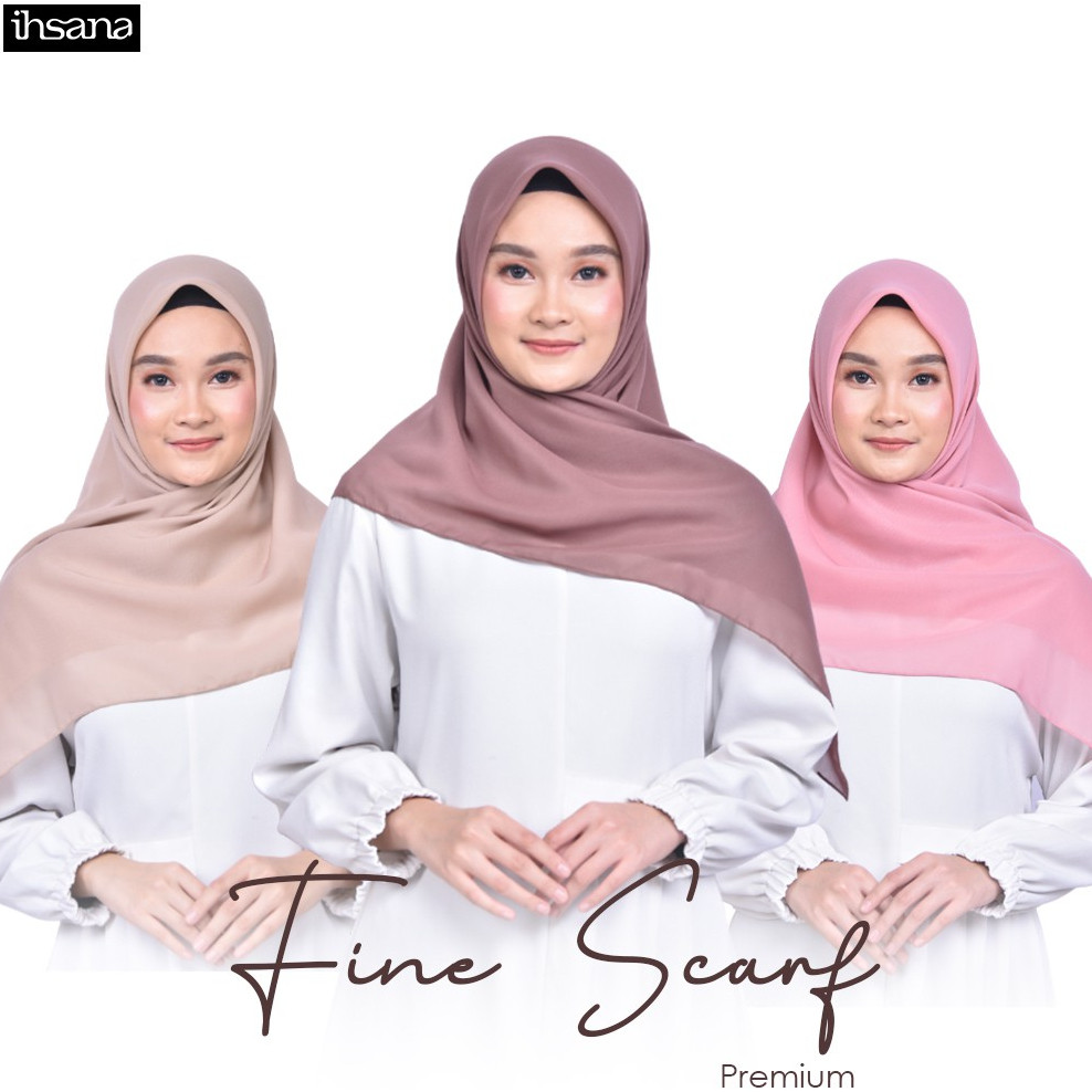 Hijab Segi Empat Pollycotton Premium By Ihsana