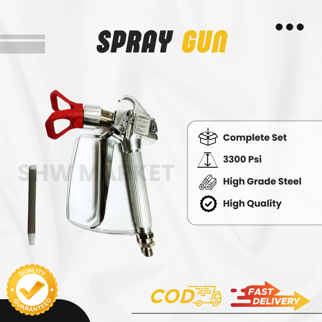 Airless Spray Gun 3300 Psi Pneumatic Painting Spray Gun - 762