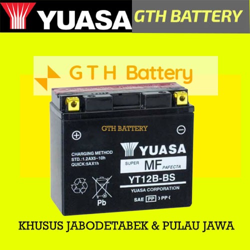 AKI MOTOR BESAR MOGE YUASA YT12B-BS