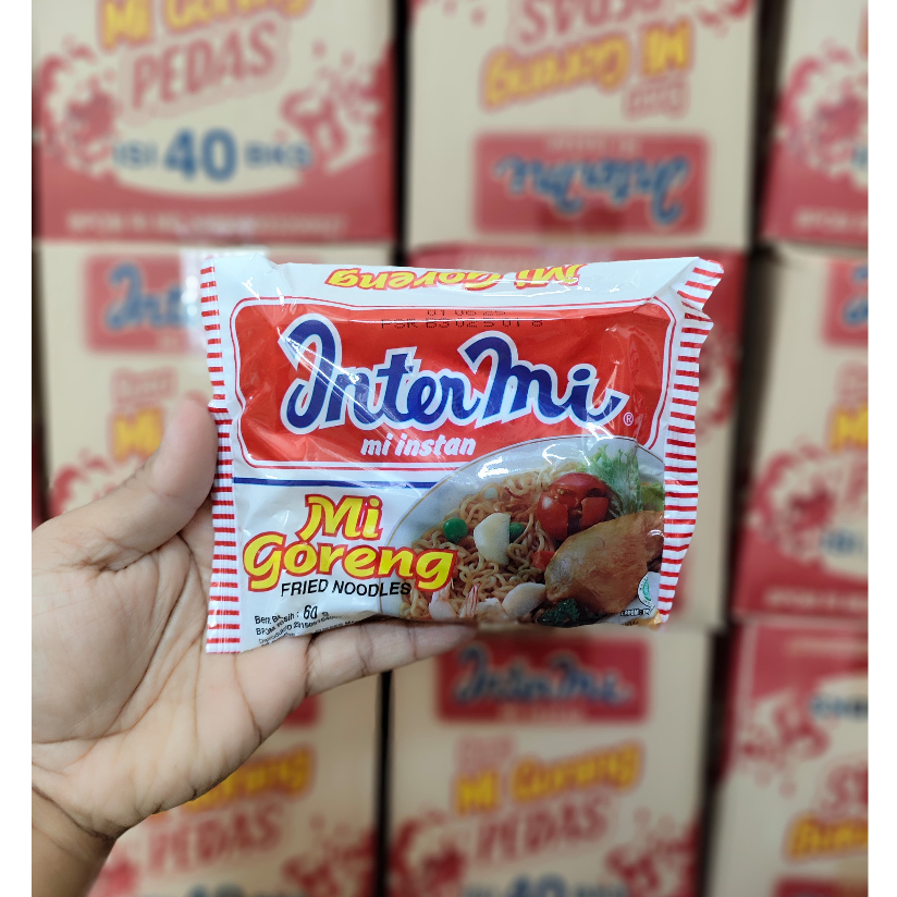

1 Karton isi 40 Intermi Goreng Pedas intermie instant