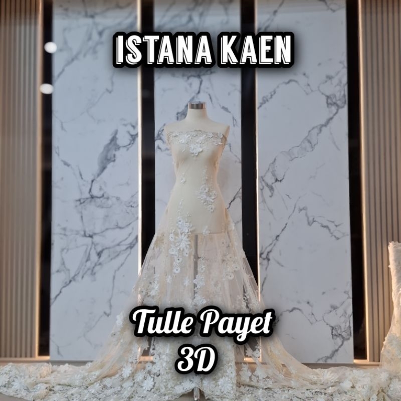 Tulle 3D BW | Tulle 3D Payet | Tulle Payet | Tulle 3D | Tulle Bunga 3D -ISTANAKAEN