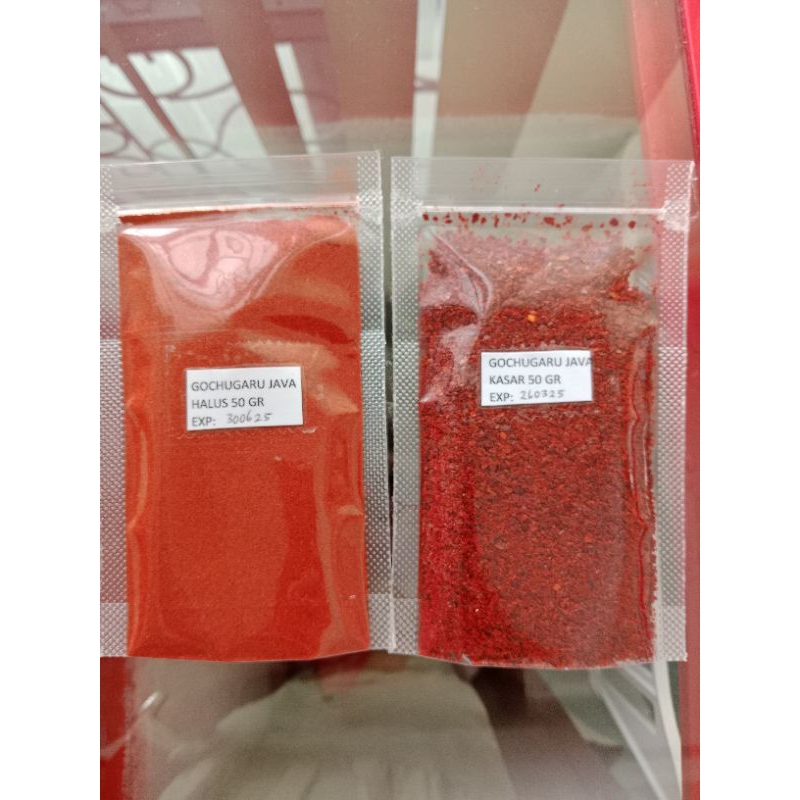 

Gochugaru java/cabe bubuk korea 50gr
