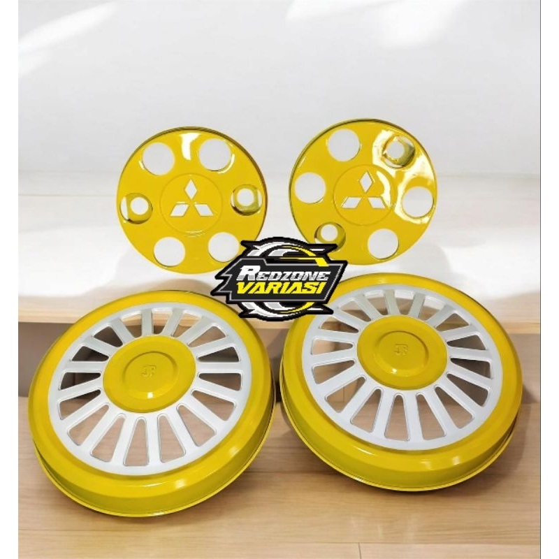 (4Biji) Wildop Couple Set ring donat Plus dokar Bahan Plat Besi Canter truck dan lainnya