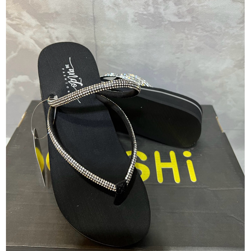 Sandal wanita wedgess original ando||ando emerald/tali 2fungsi