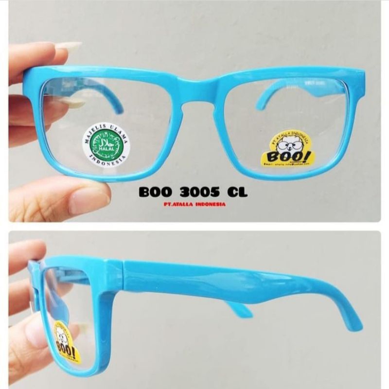 Kacamata fashion anak cewek cowok model kotak bahan tebal