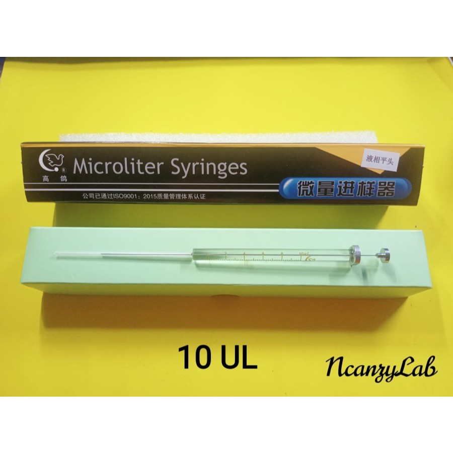 Syringe Injector Glass Mikroliter 0,01 ML ( 10 UL)