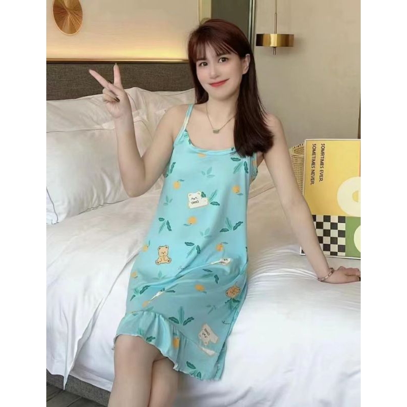 Daster Wanita Dewasa Kekinian Model Tali satu  | Daster Tali satu | Daster Sexy
