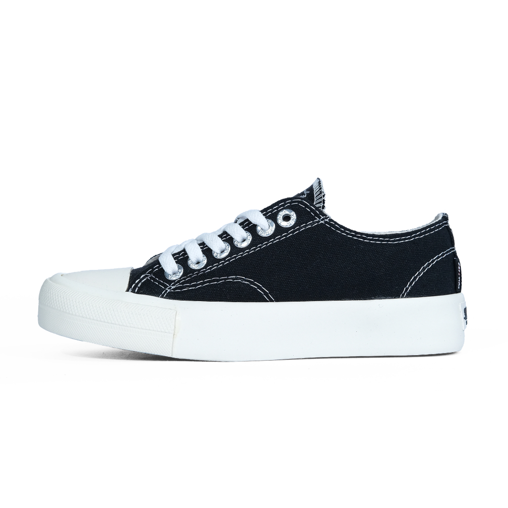 SABA Vintage Black White - Sepatu Sneakers Casual Pria Wanita