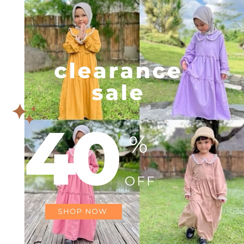 (SALE) Gamis Daily Anak / Gamis Anak Perempuan Rayon