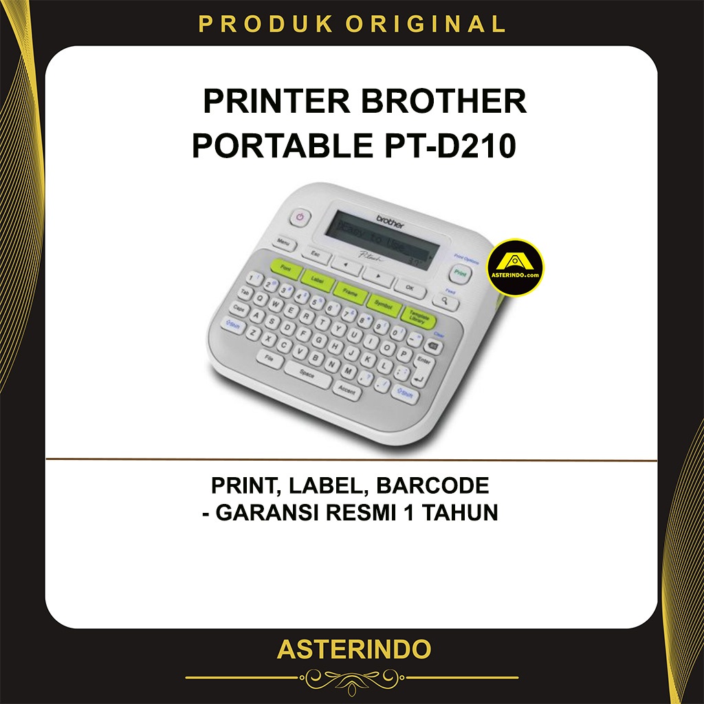 

Printer Brother Portable Label Barcode Ptouch PT-D210 Print PT D210 Label Marker