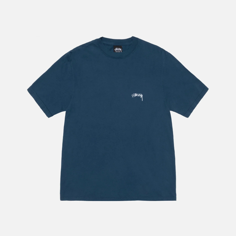 Stussy T-Shirt Oversize Smooth Stock Tee Pigment Dyed Navy