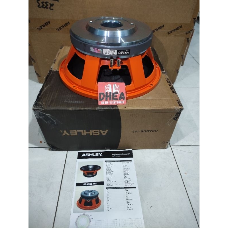 SPEAKER KOMPONEN ASHLEY ORANGE-155 ORIGINAL ASHLEY 15 INCH coil 5 inch 1300 - 2600 watt