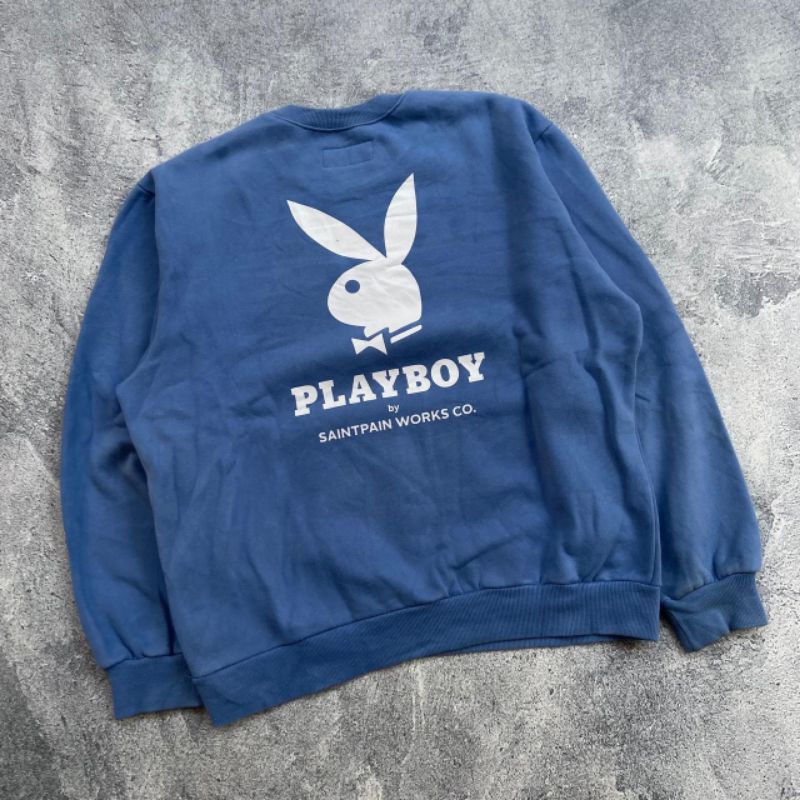 Crewneck Saint Paint x Play Boy Soft Blue