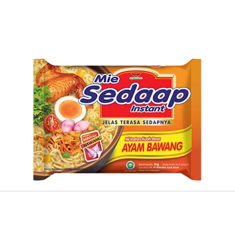 

Mie Sedaap Goreng/ Soto/ Ayam bawang/ Korean spicy/ Kari spesial