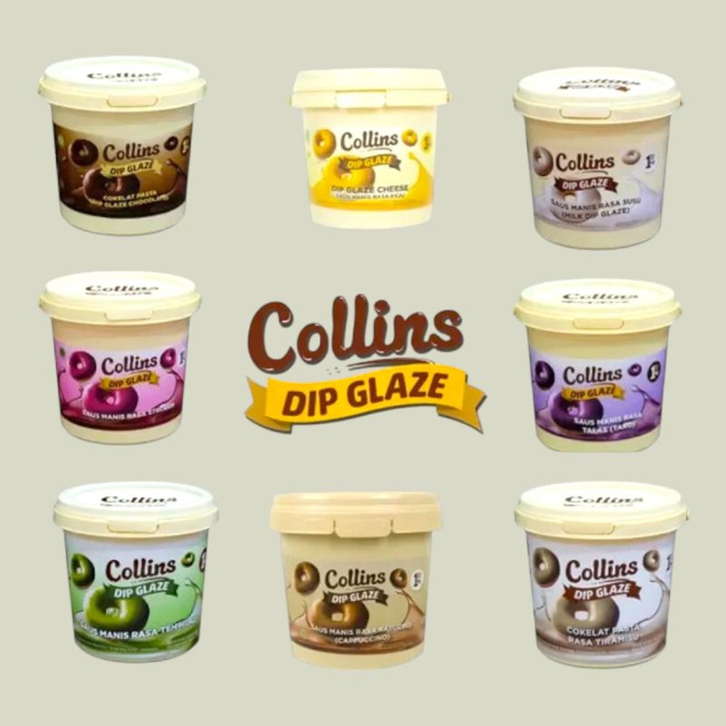 

Collins Dip Glaze 1kg Toping Donat, pisang, Nuget dll