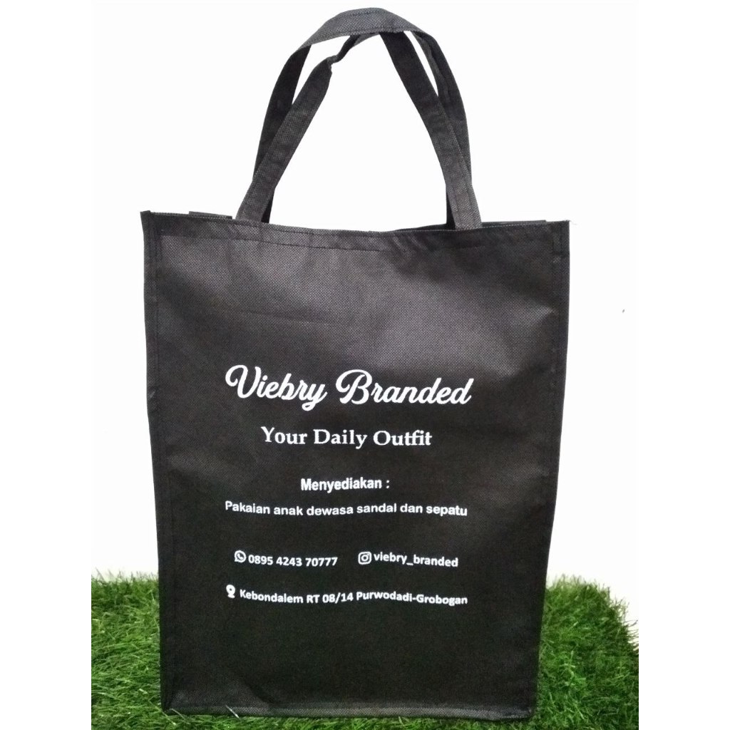 

Goodie Bag Custom Tas Spunbond Custom Sablon Spoundbond Bag Custom tas spunbond 30x10x40