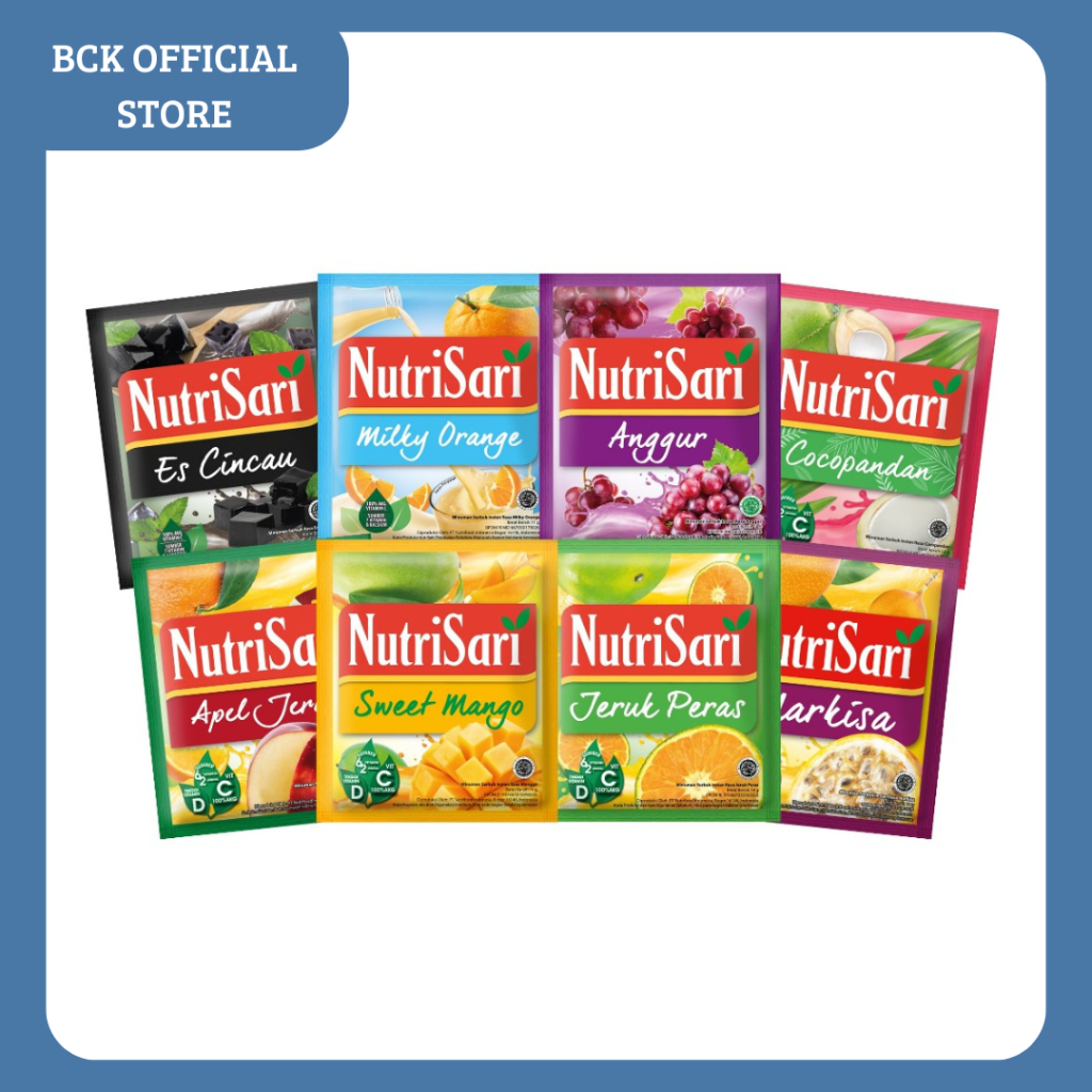 

Nutrisari minuman Serbuk Aneka Rasa 10*14gr (RENTENG)