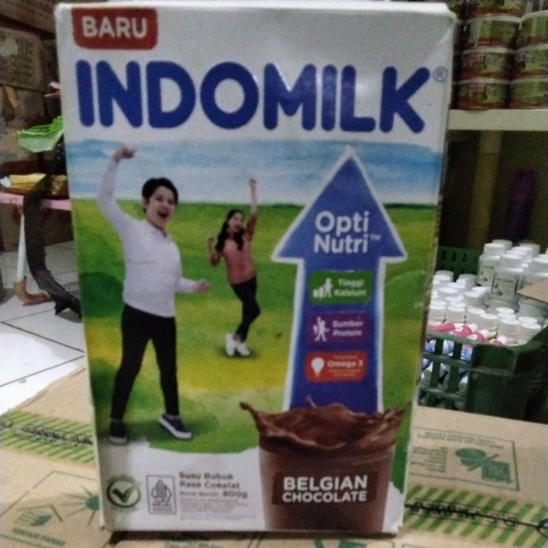 

indomilk susu bubuk rasa Belgian coklat 800gr #box rijek