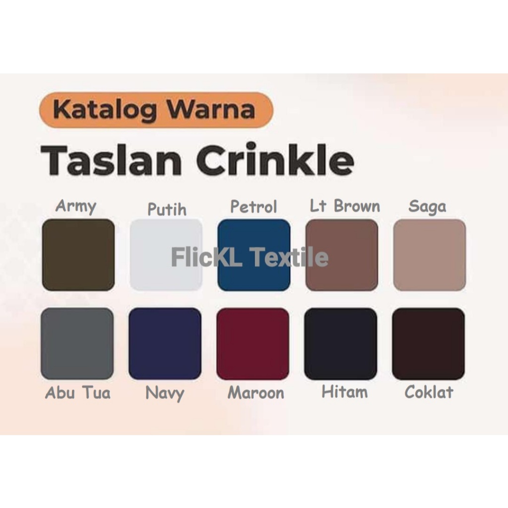 Kain Taslan Kringkel Kain Parasut Taslan Kusut Bahan Taslan Crinkle Parasit Taslan Kusut