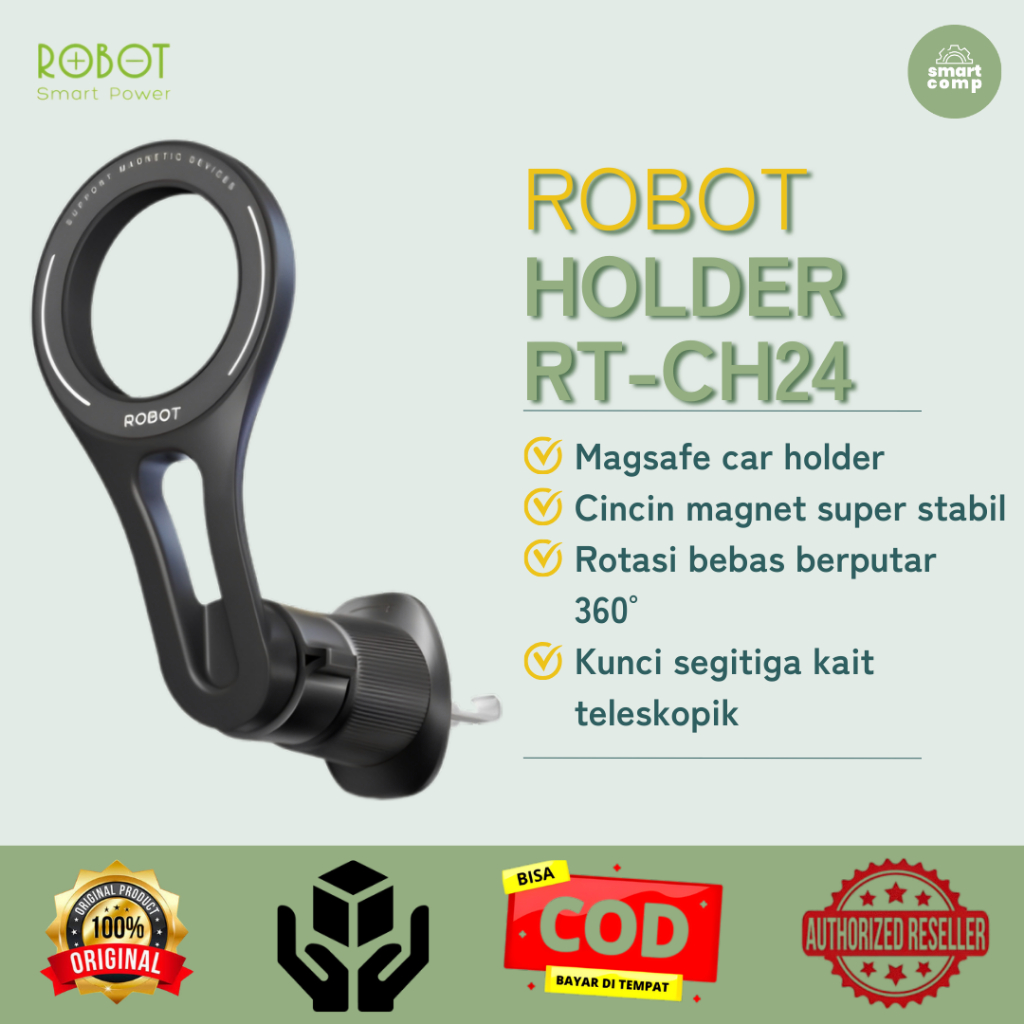 ROBOT Car Holder Magsafe RT-CH24 Magnet N52 Rotatable