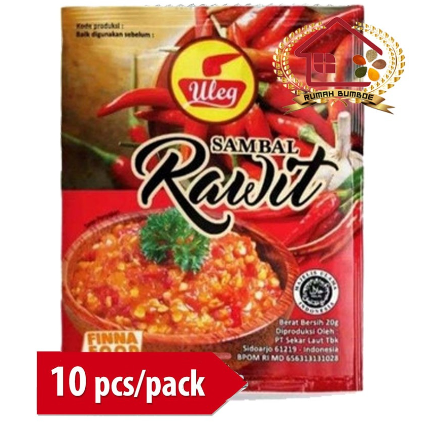 

(10 sachet x 20 gr) FINNA Uleg Sambal Rawit Renceng