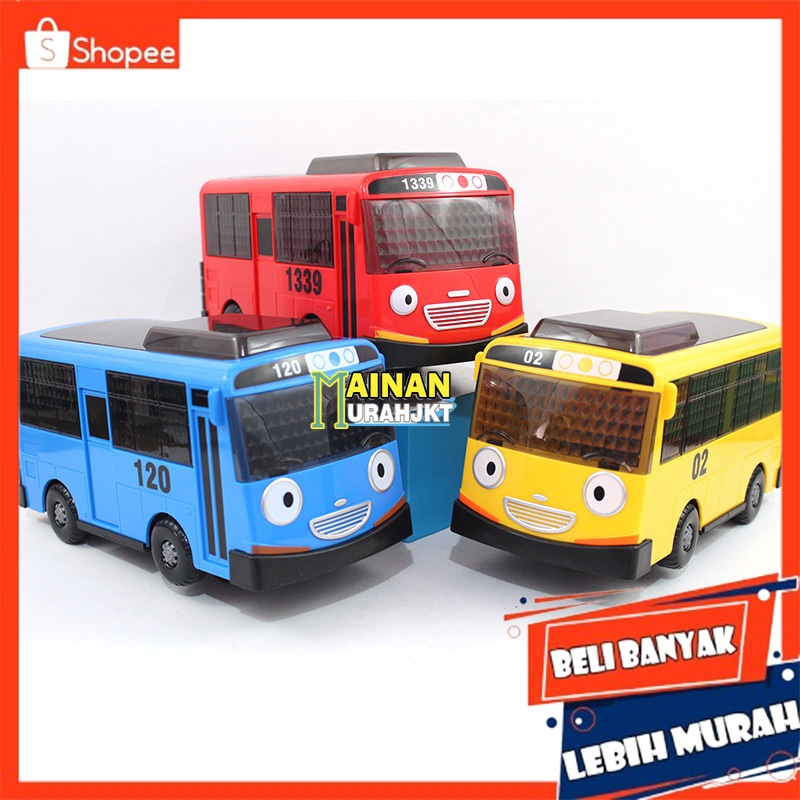 GROSIR LOKAL MAINAN MOBIL TOYA BO MUSIC & LIGHT NO.2021A MOBILAN BUS TOYA SI BUS KECIL BUMP & GO