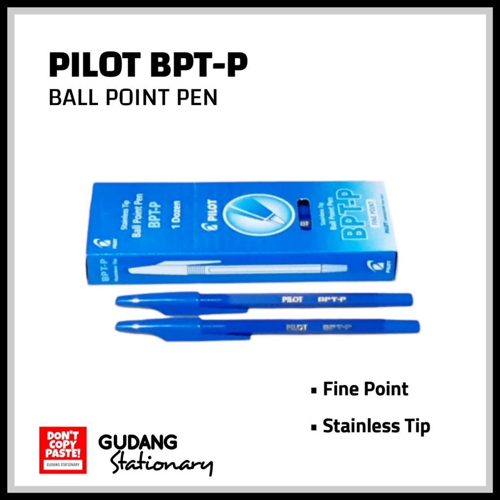 

Ball Point Pen BPT-P PILOT Biru [ isi 12 pcs ]