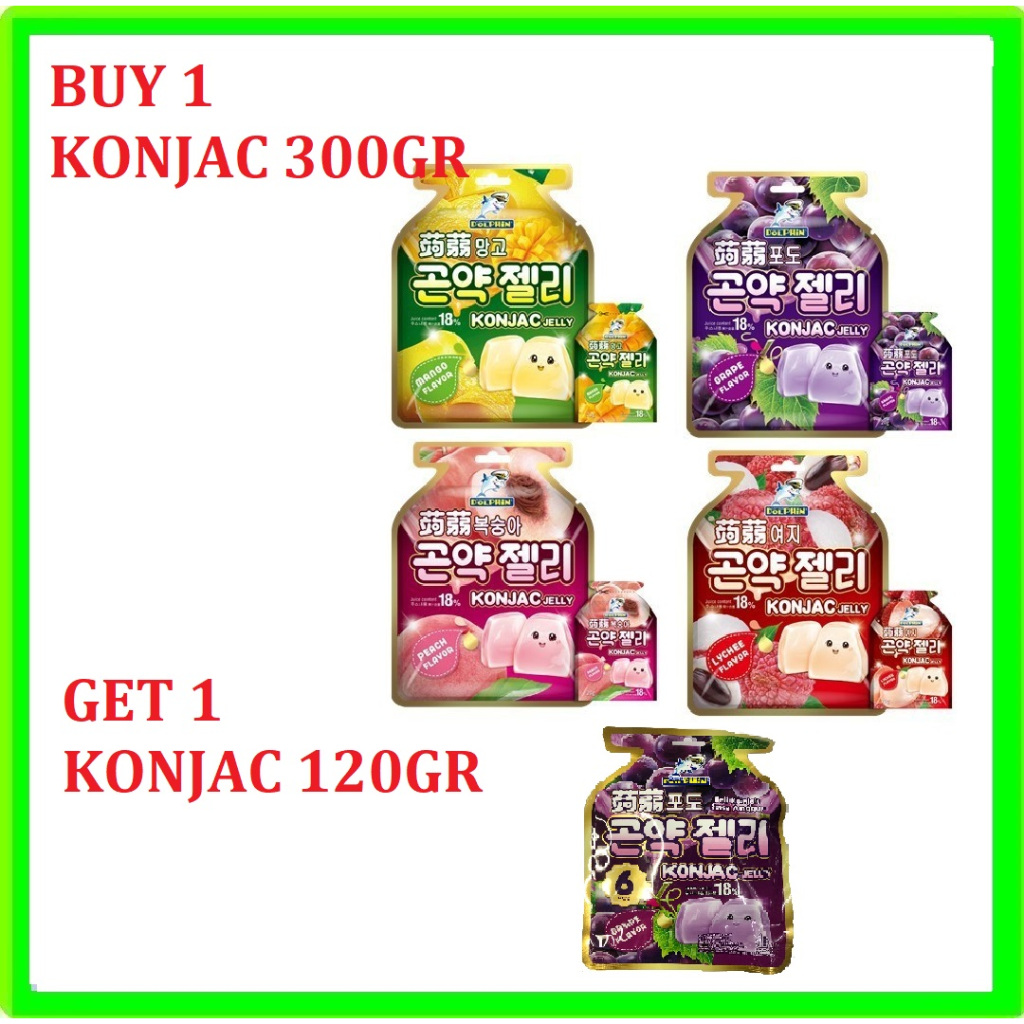 

DOLPHIN JELY BUY 1 KONJAC JELLY 300GR Minuman Jelly 300g