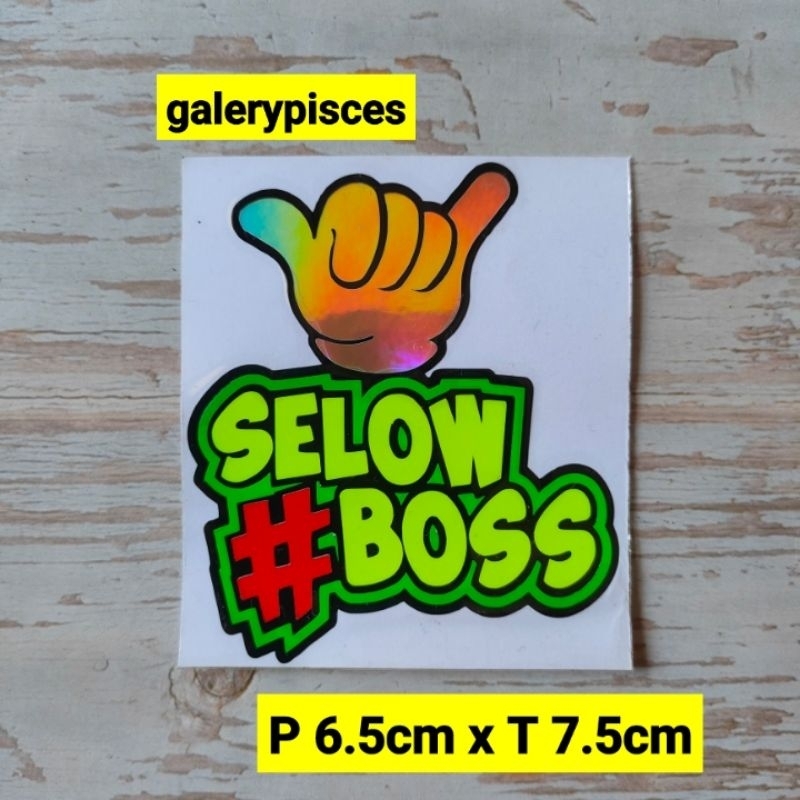 stiker kata kata selow boss stiker keren