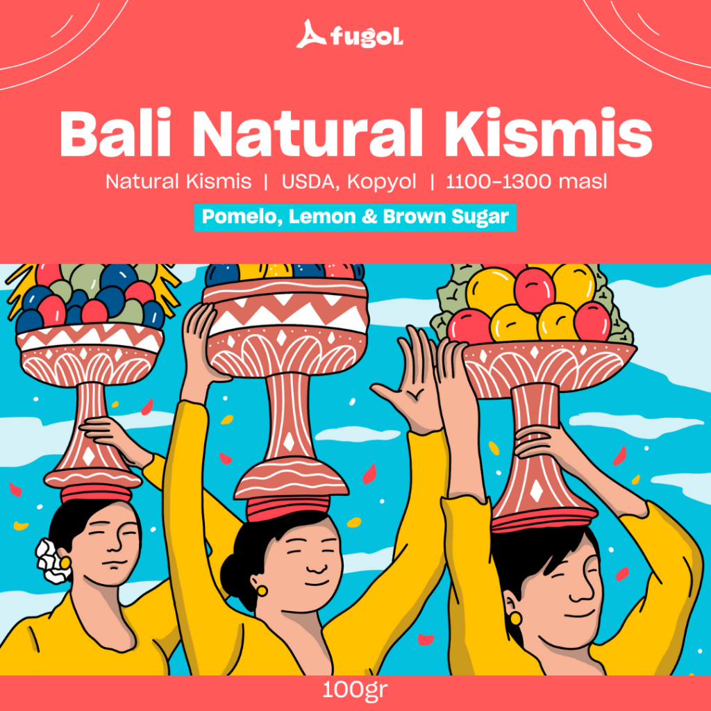 

Kopi Arabika Bali Natural Kismis (100 gr) Single Origin Specialty Coffee