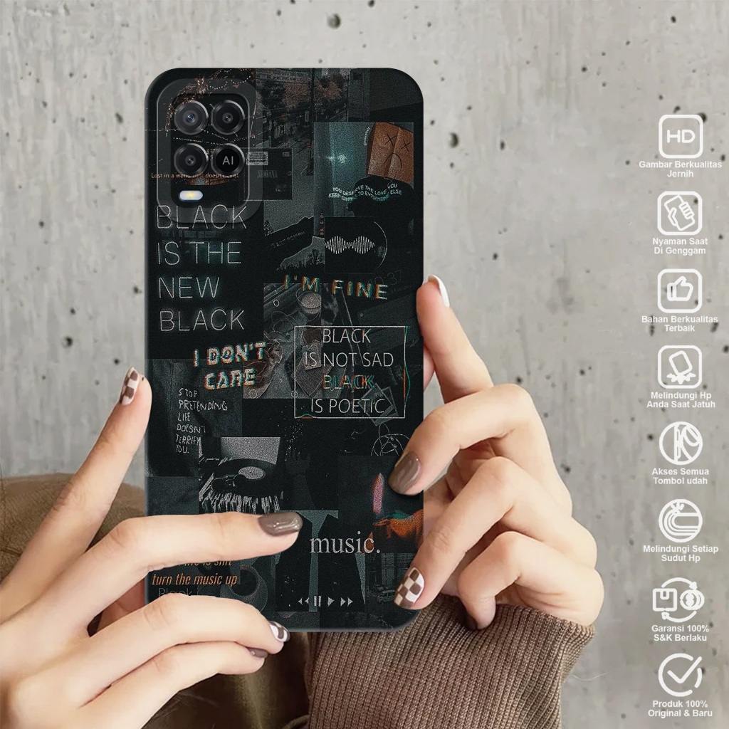Case Oppo A54 - Softcase Oppo A54 Motif AESTHETIC - Case Pro Camera - Case Hp Oppo A54 - Casing Hp O
